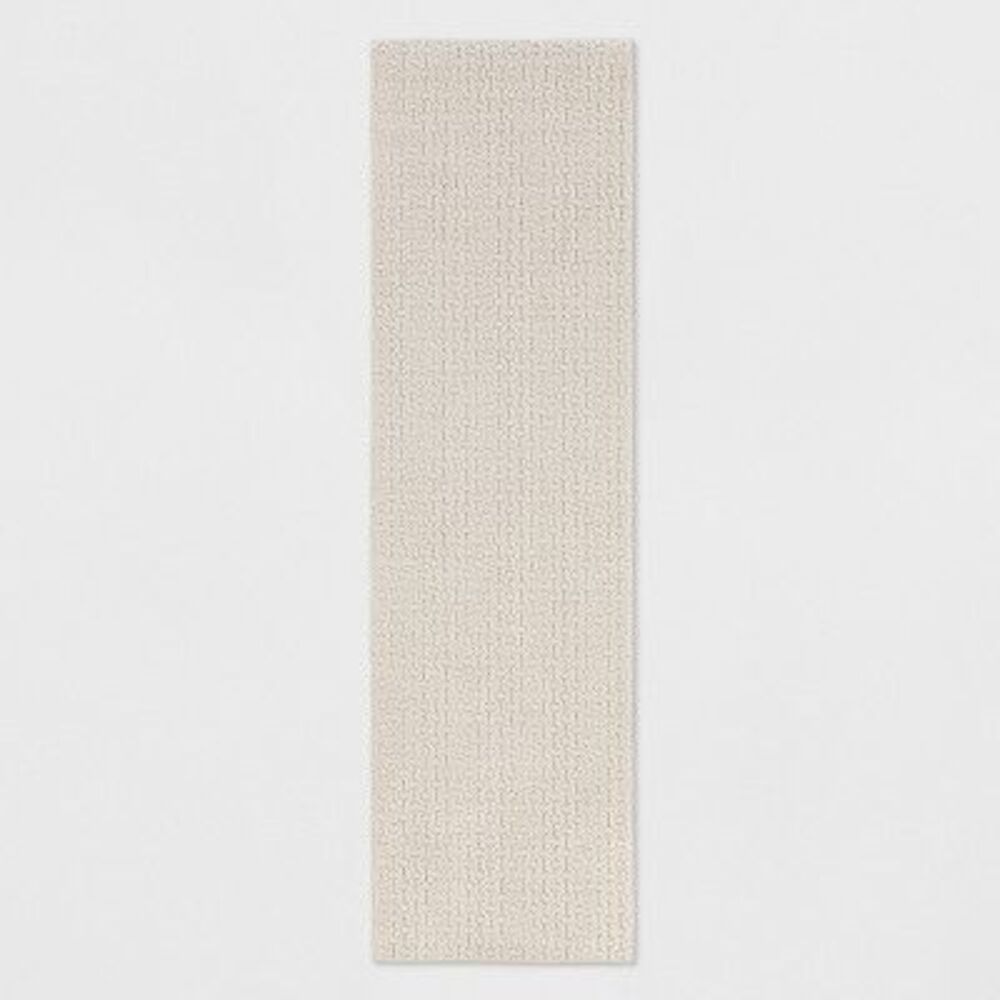 Open Box - Made By Design - 2'x7' Washable Solid Machine Tufted Run Tan